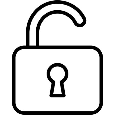 Kolayca değiştirebilen veya düzenleyebilen asma kilit izole edilmiş Vektör simgesi