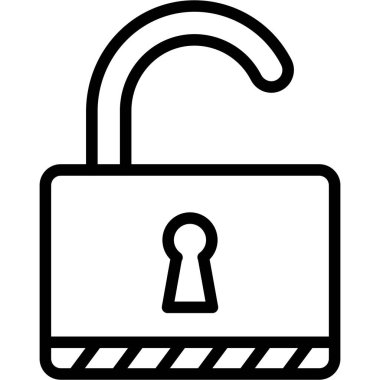 Kolayca değiştirebilen ya da düzenleyebilen izole edilmiş Vektör simgesinin kilidini aç