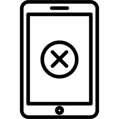 Kolayca düzenleyebilen ve düzenleyebilen mobil hata izole edilmiş Vektör simgesi