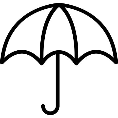 Kolayca değiştirebilen veya düzenleyebilen Şemsiye İzole Vektör simgesi