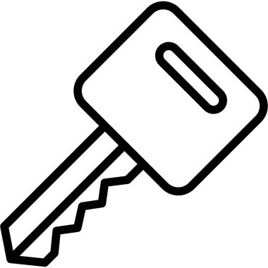 Anahtar izole vektör simgesi hangi kolayca düzenlemek veya değiştirmek