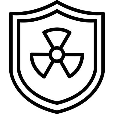 Radyasyon İzole Vektör simgesi kolayca değiştirebilir veya düzenleyebilir
