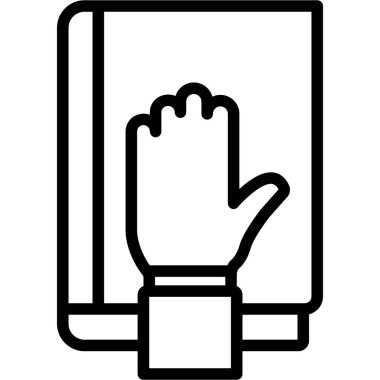 İncil kitabı izole edilmiş Vektör simgesi kolayca düzenleyebilir ya da değiştirebilir