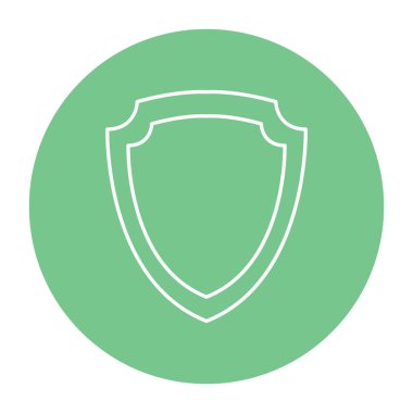 Kolayca düzenleyebilen ve düzenleyebilen yalıtılmış vektör simgesini kalkanla