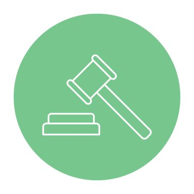 Kolayca değiştirebilen veya düzenleyebilen Yasa İzole Vektör simgesi