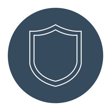 Kolayca düzenleyebilen ve düzenleyebilen yalıtılmış vektör simgesini kalkanla