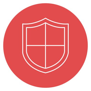 Koruma kalkanı izole edilmiş vektör simgesi kolayca değiştirilebilir ya da düzenlenebilir