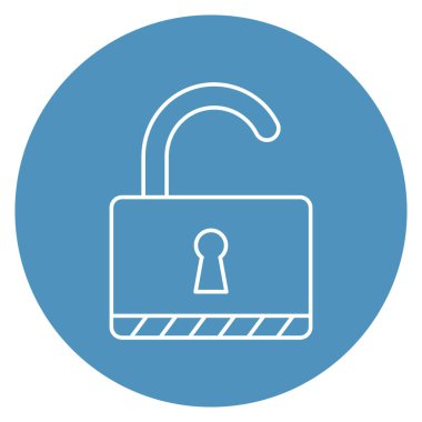 Kolayca değiştirebilen ya da düzenleyebilen izole edilmiş Vektör simgesinin kilidini aç