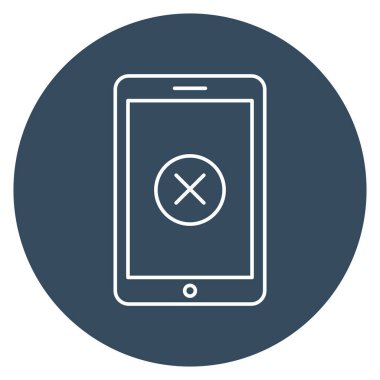 Kolayca düzenleyebilen ve düzenleyebilen mobil hata izole edilmiş Vektör simgesi