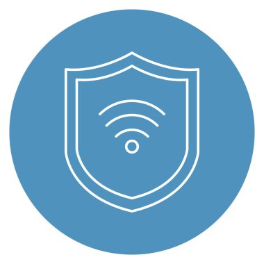 İnternet güvenliği izole edilmiş vektör simgesi kolayca değiştirilebilir ya da düzenlenebilir