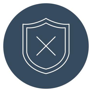 Uyarı kalkanı izole edilmiş Vektör simgesi kolayca düzenlenebilir ya da değiştirilebilir