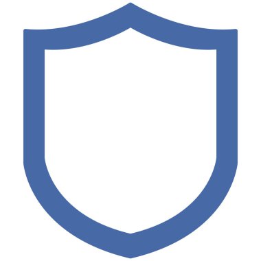 Kolayca düzenleyebilen ve düzenleyebilen yalıtılmış vektör simgesini kalkanla