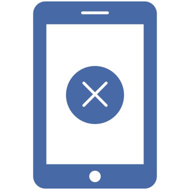 Kolayca düzenleyebilen ve düzenleyebilen mobil hata izole edilmiş Vektör simgesi