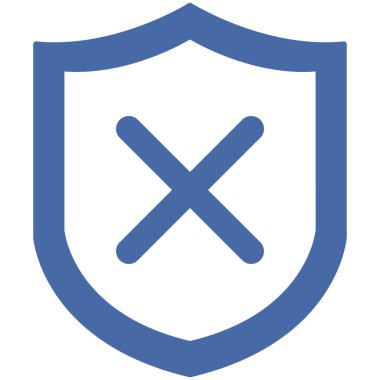 Uyarı kalkanı izole edilmiş Vektör simgesi kolayca düzenlenebilir ya da değiştirilebilir