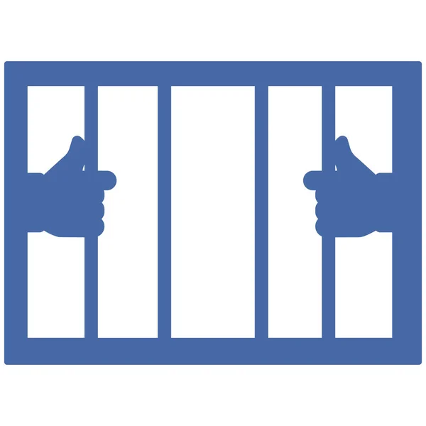 Prisão Isolado Vectcriminal Prisão Prisão Prisão Criminal Direito Prisioneiro Polícia — Vetor de Stock