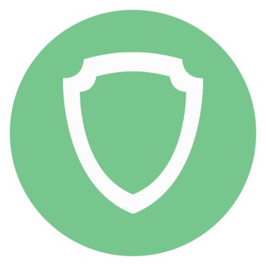 Kolayca düzenleyebilen ve düzenleyebilen yalıtılmış vektör simgesini kalkanla