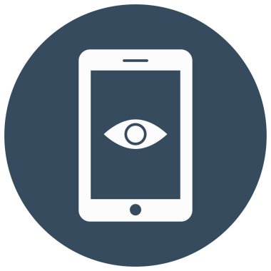 Mobil Göz İzole Vektör simgesi Kolayca değiştirilebilir veya düzenlenebilir