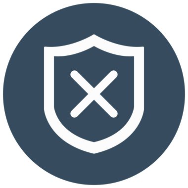 Uyarı kalkanı izole edilmiş Vektör simgesi kolayca düzenlenebilir ya da değiştirilebilir