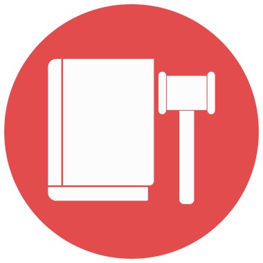 adliye tokmağı izole edilmiş Vektör simgesi kolayca düzenleyebilir ya da değiştirebilir