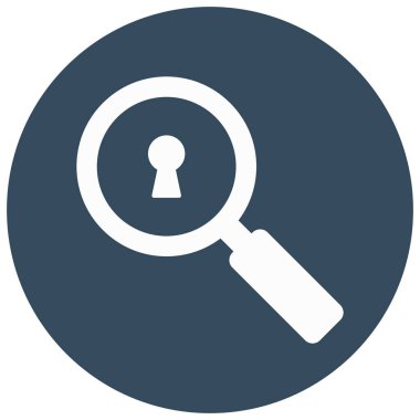 Kolayca değiştirebilen ya da düzenleyebilen izole edilmiş anahtar deliği vektör simgesini ara