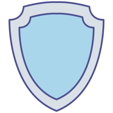 Kolayca düzenleyebilen ve düzenleyebilen yalıtılmış vektör simgesini kalkanla