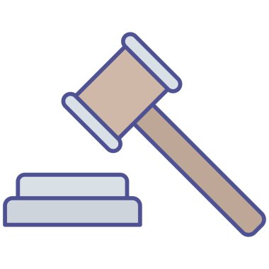 Kolayca değiştirebilen veya düzenleyebilen Yasa İzole Vektör simgesi