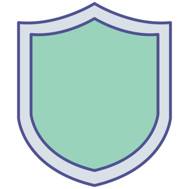 Kolayca düzenleyebilen ve düzenleyebilen yalıtılmış vektör simgesini kalkanla