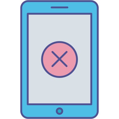 Kolayca düzenleyebilen ve düzenleyebilen mobil hata izole edilmiş Vektör simgesi