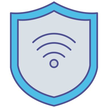 İnternet güvenliği izole edilmiş vektör simgesi kolayca değiştirilebilir ya da düzenlenebilir