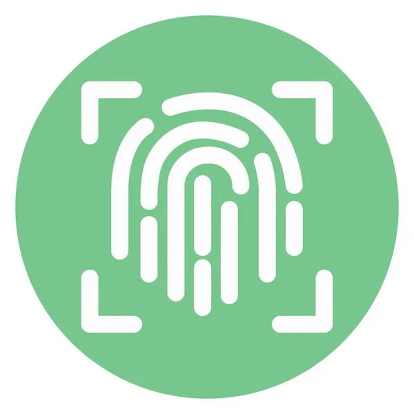 Fingerprint Isolated Vector Icon Which Can Easily Modify Edit — Stock Vector