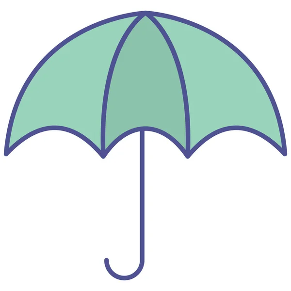 Esernyő Izolált Vektor Ikon Amely Könnyen Módosíthatja Vagy Szerkesztheti — Stock Vector