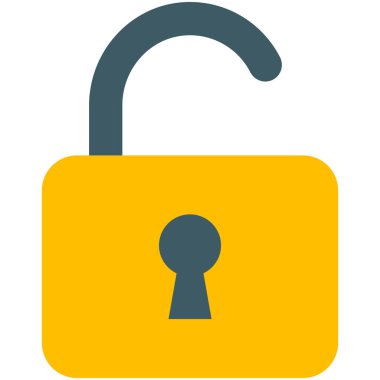 Kolayca değiştirebilen veya düzenleyebilen asma kilit izole edilmiş Vektör simgesi