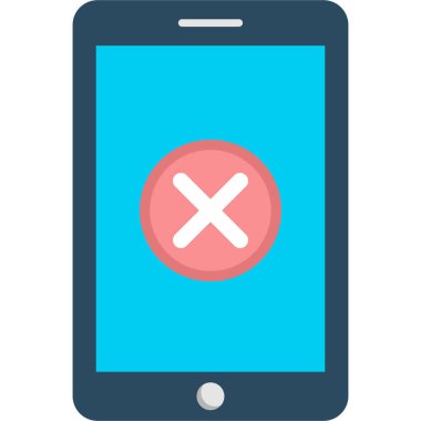 Kolayca düzenleyebilen ve düzenleyebilen mobil hata izole edilmiş Vektör simgesi