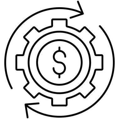 Kolayca düzenleyebilen ya da düzenleyebilen Bütçe İzole Vektör simgesi