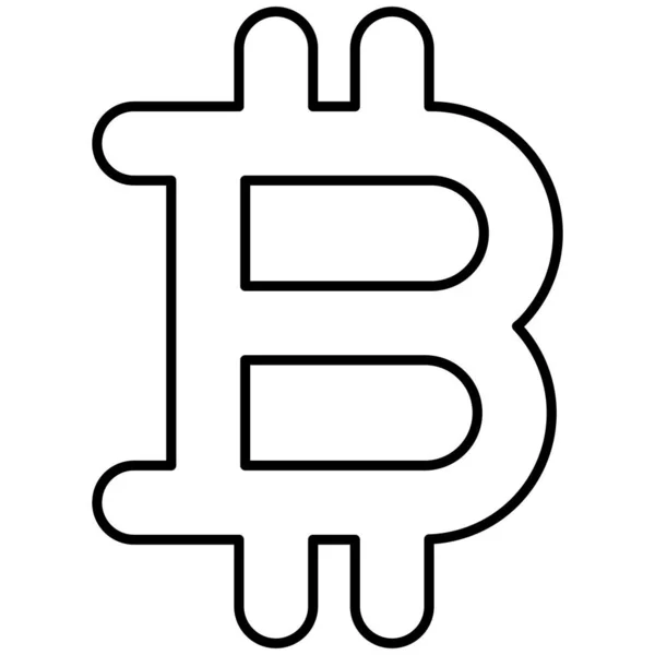 Portfel Bitcoin Isolated Vector Ikona Która Może Łatwo Modyfikować Lub — Wektor stockowy