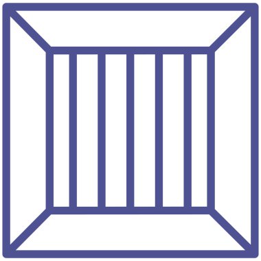 Kolayca değiştirilebilen ya da düzenlenebilen izole edilmiş vektör simgesini sandığa koy