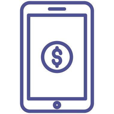 Çevrimiçi para izole Vektör simgesi kolayca düzenleyebilir ya da değiştirebilir