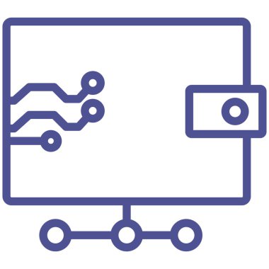 Cüzdan İzole Vektör simgesi Kolayca düzenleyebilir veya değiştirebilir