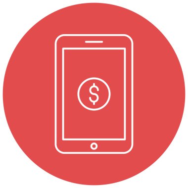 Çevrimiçi para izole Vektör simgesi kolayca düzenleyebilir ya da değiştirebilir