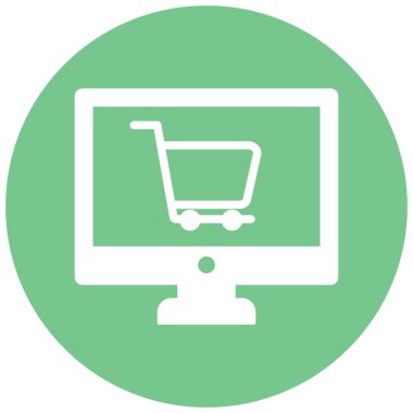 Çevrimiçi dükkan İzole Vektör simgesi kolaylıkla düzenleyebilir ya da değiştirebilir