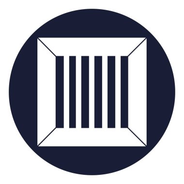 Kolayca değiştirilebilen ya da düzenlenebilen izole edilmiş vektör simgesini sandığa koy