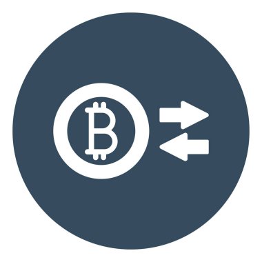 Bitcoin izole edilmiş vektör simgesini kolaylıkla düzenleyebilen ya da düzenleyebilen dönüştür