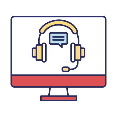 Müşteri Bakımı vektör simgesi Kolayca Düzenleyebilen 