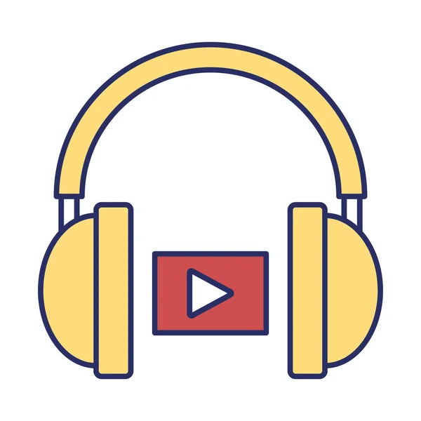 Audio Learning Vector Icon Which Can Easily Modify Edit — Stok fotoğraf