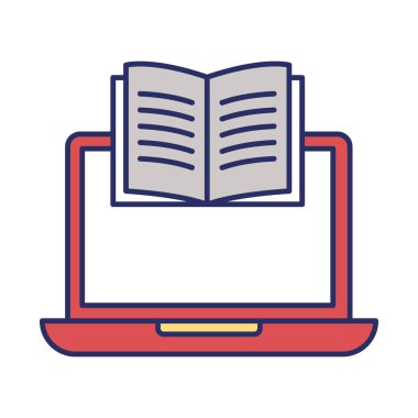 Çevrimiçi Kitap vektör simgesi Kolayca Düzenleyebilir ya da Değiştirebilir 