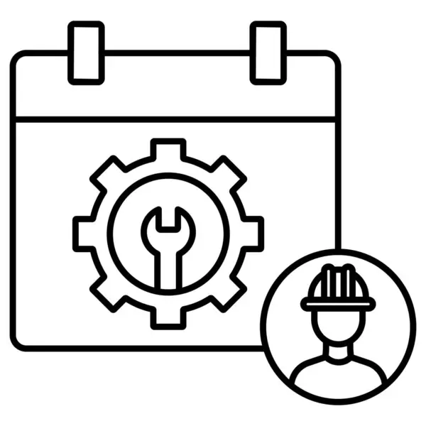 Work Timing Isolated Vector Icon — стоковое фото