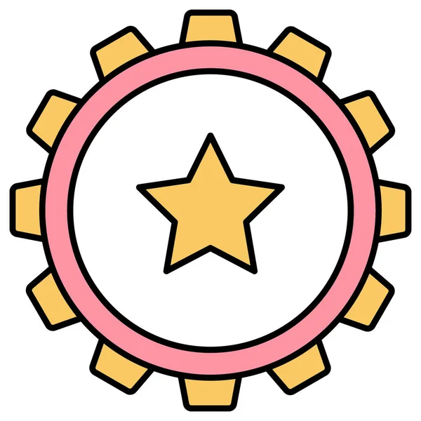 Star Badge Que Puede Modificar Editar Fácilmente — Foto de Stock
