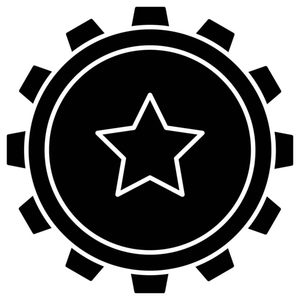 Star Badge Que Puede Modificar Editar Fácilmente — Foto de Stock