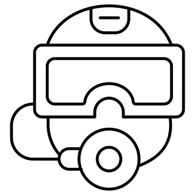 Scuba maskesi kolayca değiştirilebilir ya da düzenlenebilir