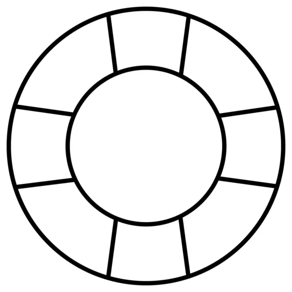 可方便地修改或编辑的救生圈 — 图库照片